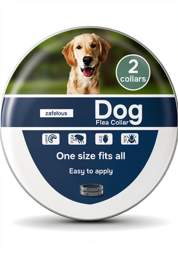Zafelou Dog Flea Collar Adjustable Long Lasting Protection-0