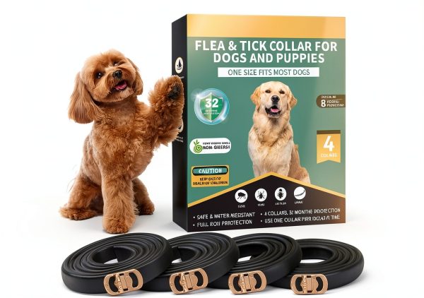 Puyrzoe Flea Collar for Dogs Waterproof Adjustable-0