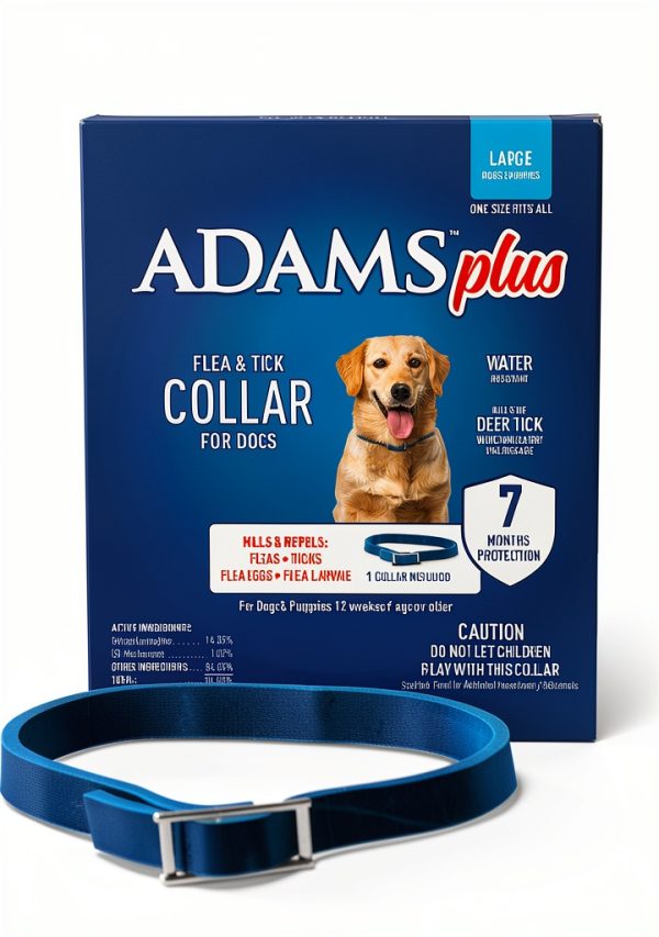 ADAMS Flea and Tick Collar for Dogs 7 Month Protection-0