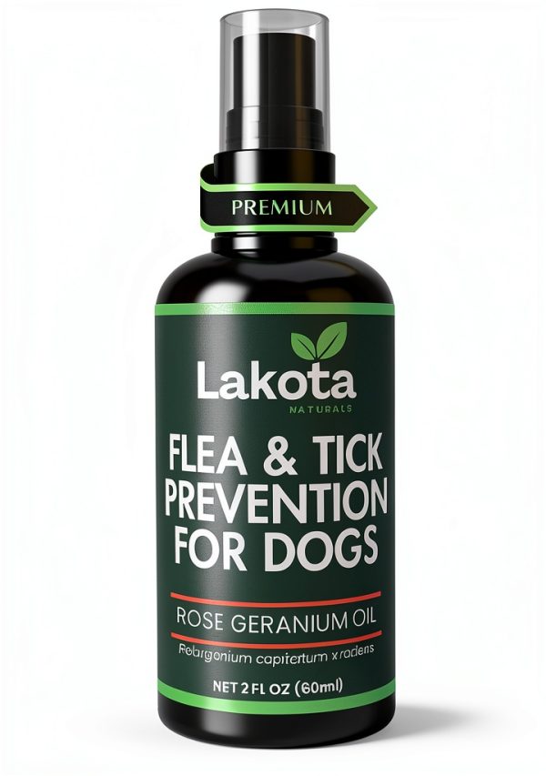 Lakota Naturals Dog Flea Spray Natural Rose Geranium Oil-0