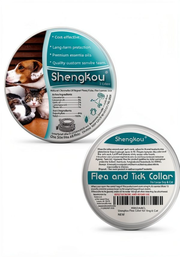 ShengKou Flea Tick Collar Natural Waterproof Pet Protection-6