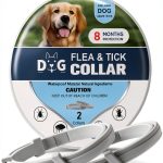 NJKPUYT Dog Flea Collar Adjustable 8 Month Protection-0