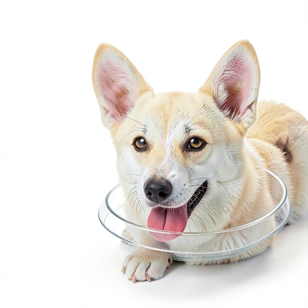 Woyamay Dog Flea Collar being worn by a medium-sized dog