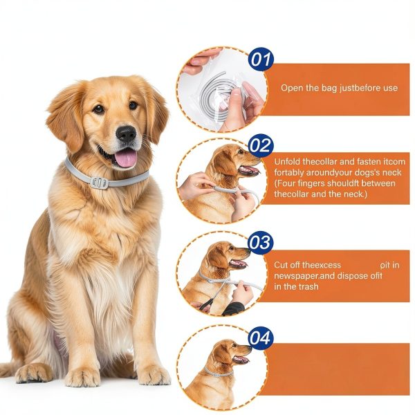 Trihood Flea Collar Adjustable Water Resistant Dog-5