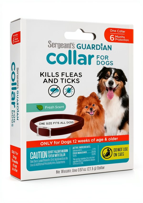 Sergeants Flea Collar for Dogs 6 Month Protection Topical-8