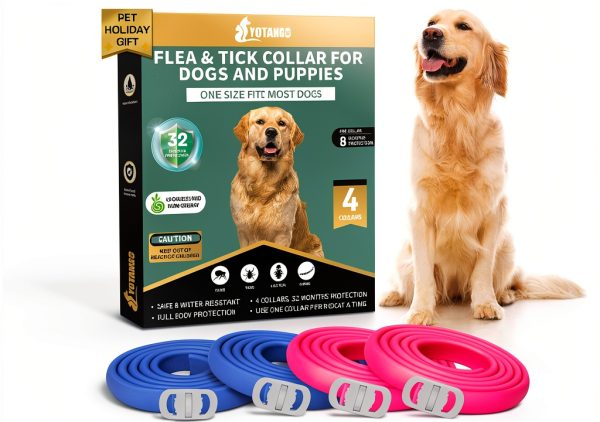 YOTANGO Flea Collar for Dogs Water Resistant 32 Months-0