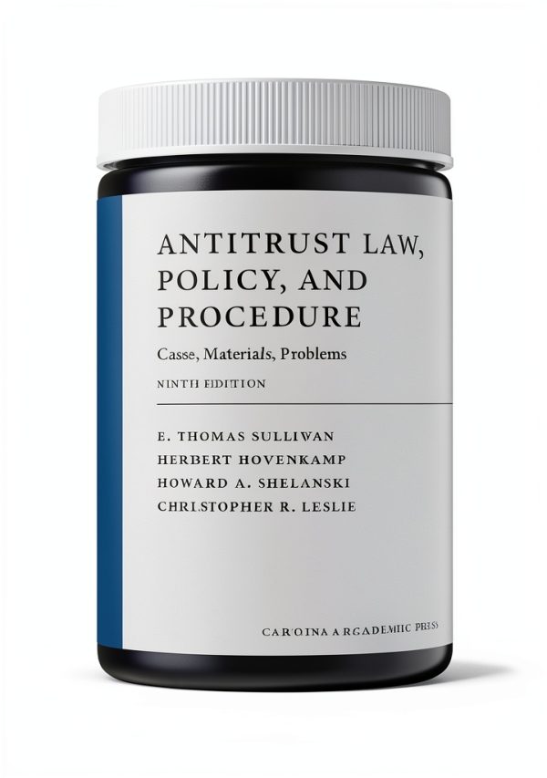 Antitrust Law Ninth Edition Carolina Academic Press Kindle-0