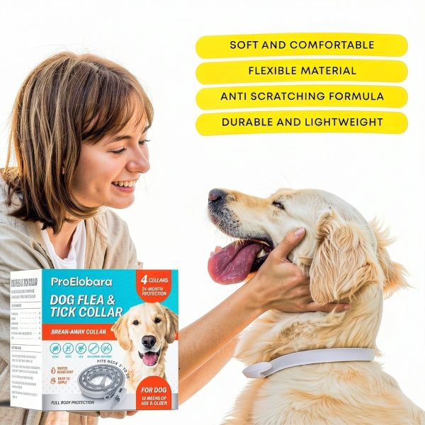 ProElobara Flea Collar for Dogs Waterproof Long Lasting-4