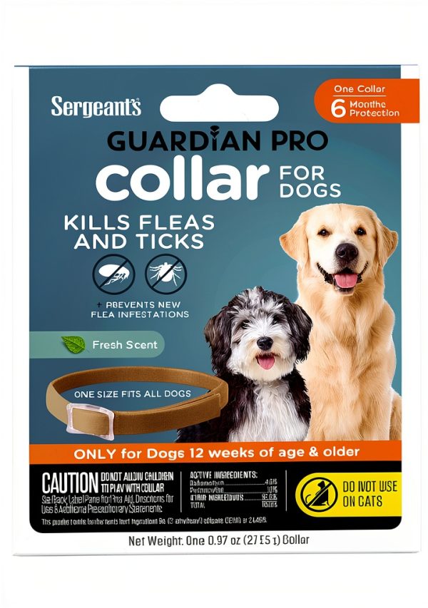 Sergeants Flea Collar for Dogs Kills Fleas Ticks 6 Months-8