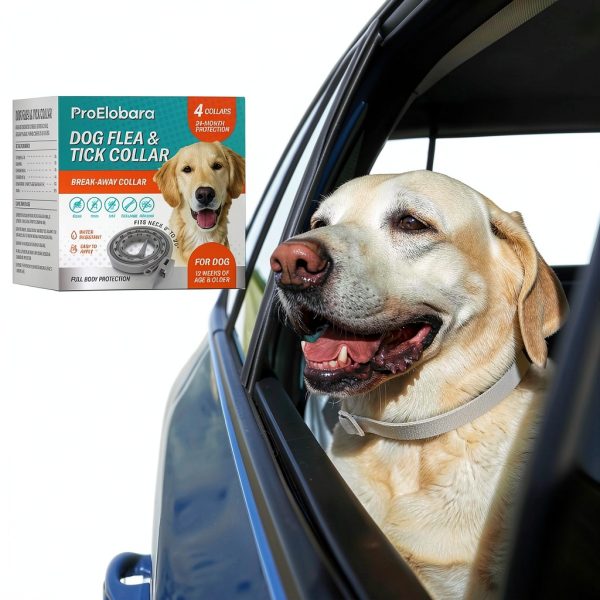ProElobara Dog Flea Collar 4 Pack Waterproof Adjustable-5