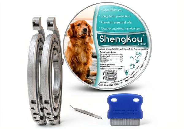 ShengKou Flea Collar Natural Citronella Dog Pest Protection-0