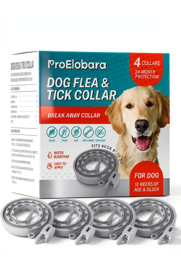 ProElobara Flea Collar for Dogs Waterproof Long Lasting-0