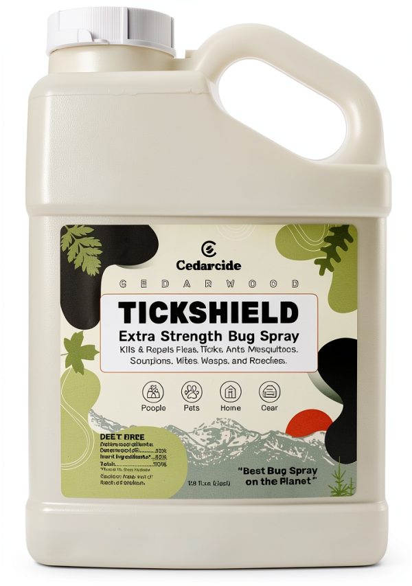 Cedarcide Tickshield Cedar Oil Bug Spray for People Pets-0