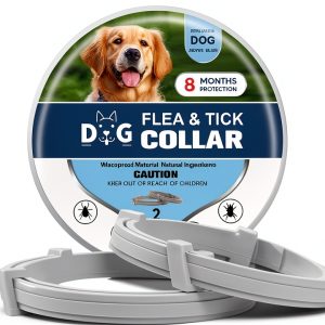 NJKPUYT Dog Flea Collar Natural Protection Adjustable-0