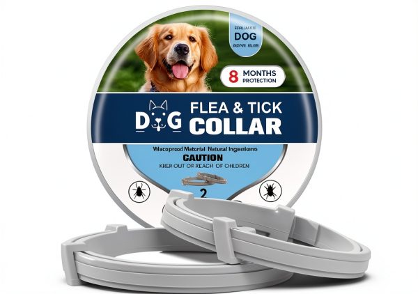 NJKPUYT Dog Flea Collar Natural Protection Adjustable-0