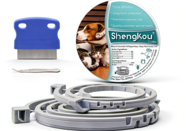 ShengKou Flea Tick Collar Natural Waterproof Pet Protection-0