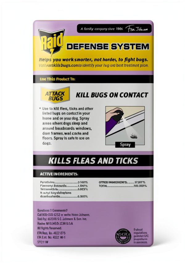 Raid Flea and Tick Killer for Dogs and Homes-1