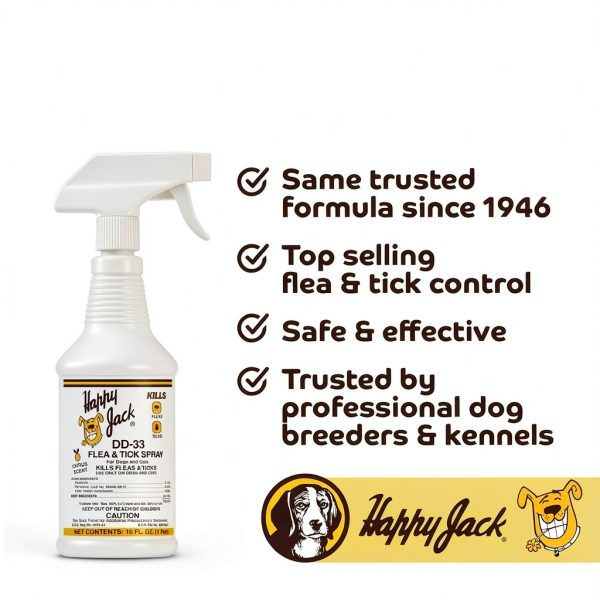 Dog Flea Spray Happy Jack EPA Approved Formula-2