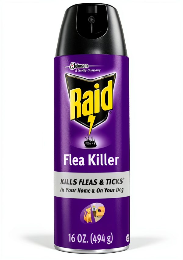 Raid Flea and Tick Killer for Dogs and Homes-0