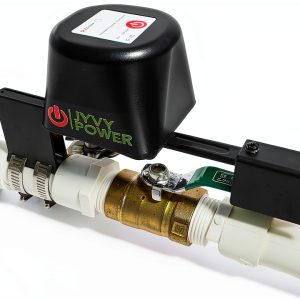 Upgrade Zigbee 3.0 Smart Water Valve Shutoff Reinforced Mounting Arm Durable Metal Gear (TUYA/SmartThings Hub), Alexa/Google Compatible, 2.4 GHz, Motorized Ball Valve Actuator-0