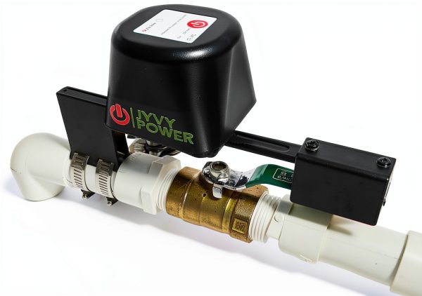 Upgrade Zigbee 3.0 Smart Water Valve Shutoff Reinforced Mounting Arm Durable Metal Gear (TUYA/SmartThings Hub), Alexa/Google Compatible, 2.4 GHz, Motorized Ball Valve Actuator-0