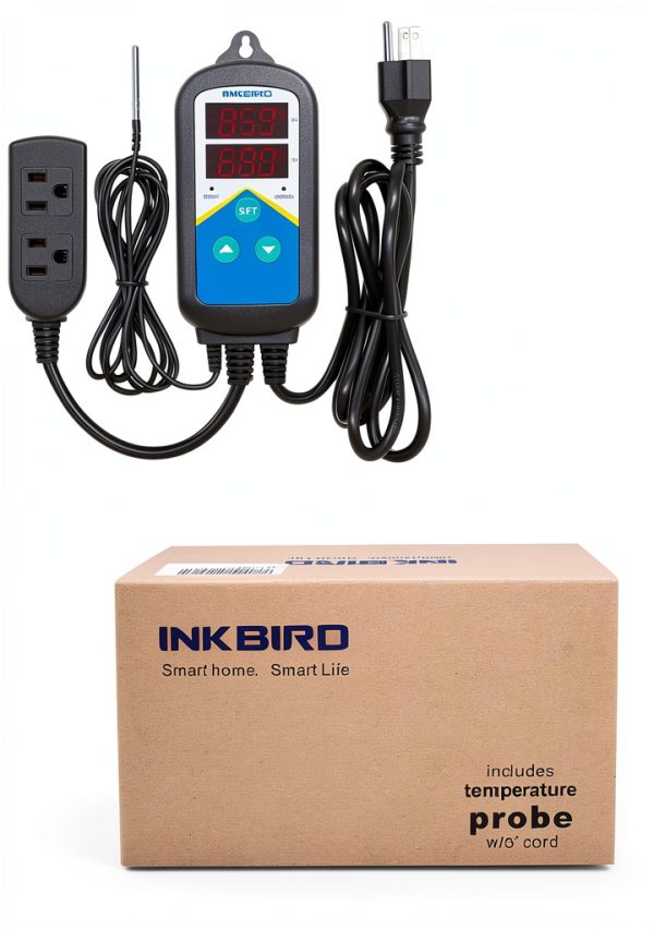Inkbird Digital Temperature Probe Controller 1200W Heating Timer Plug-5