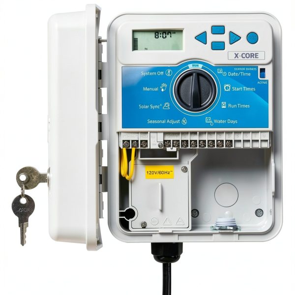 Hunter X-Core XC400 4 Zone Outdoor Sprinkler Controller, Weather-Resistant Irrigation Timer for Lawn and Garden, Easy Install, Automatic Watering System-2