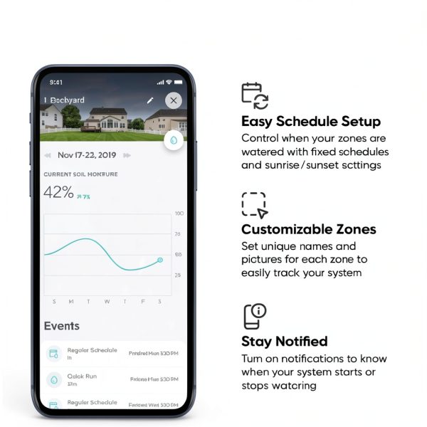 Wyze Smart Sprinkler Timer WSPRK1 8‑Zone WiFi EPA WaterSense Black-2