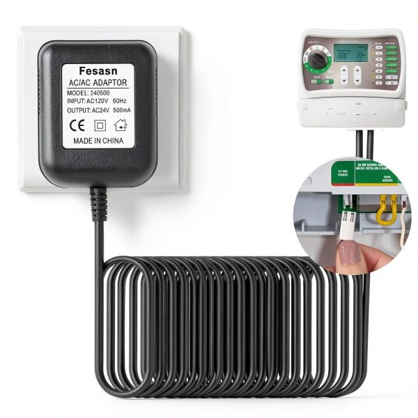 Replacement Rain Bird Power Supply 24V Transformer 9.84 FT Cable-2