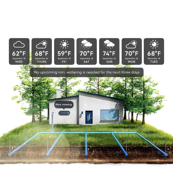 Wyze Smart Sprinkler Timer WSPRK1 8‑Zone WiFi EPA WaterSense Black-1