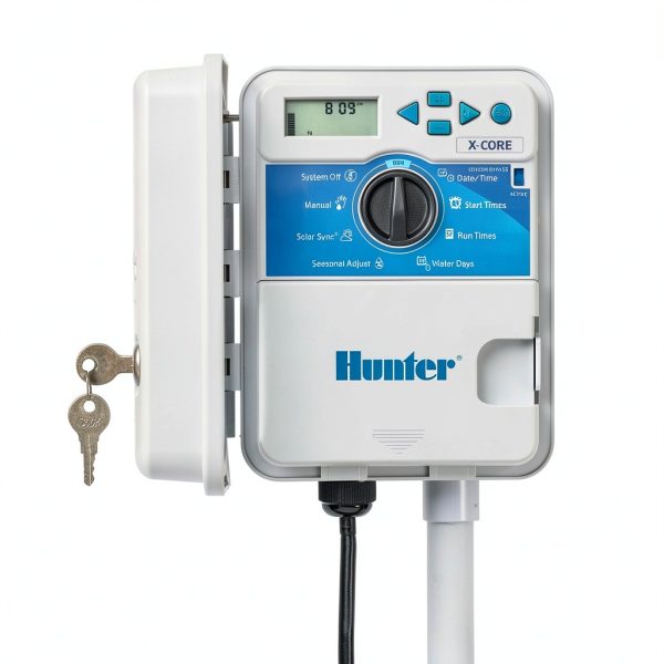 Hunter X-Core XC400 4 Zone Outdoor Sprinkler Controller, Weather-Resistant Irrigation Timer for Lawn and Garden, Easy Install, Automatic Watering System-3