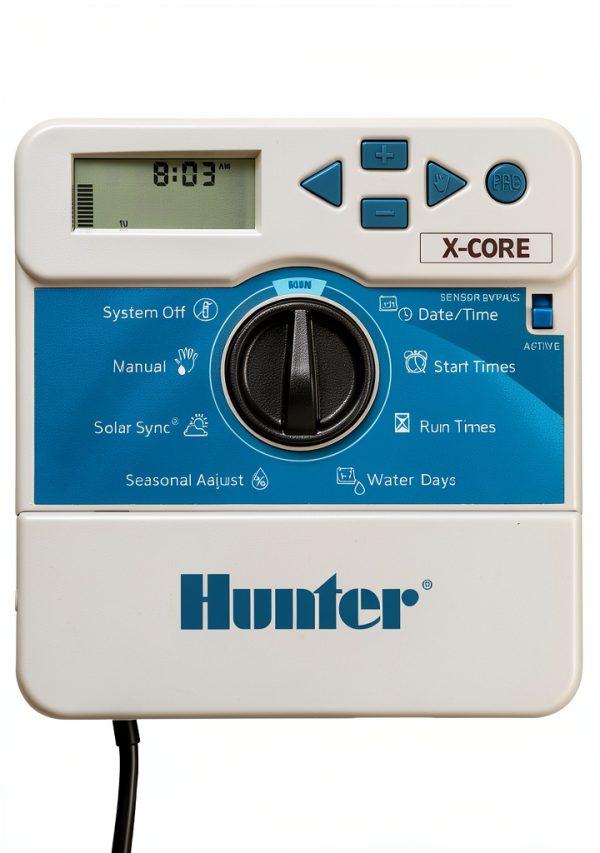 Hunter X-Core 6 XC600i Indoor Sprinkler Timer 6‑Zone Seasonal Adjust-0