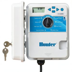Hunter X-Core XC400 4 Zone Outdoor Sprinkler Controller, Weather-Resistant Irrigation Timer for Lawn and Garden, Easy Install, Automatic Watering System-0