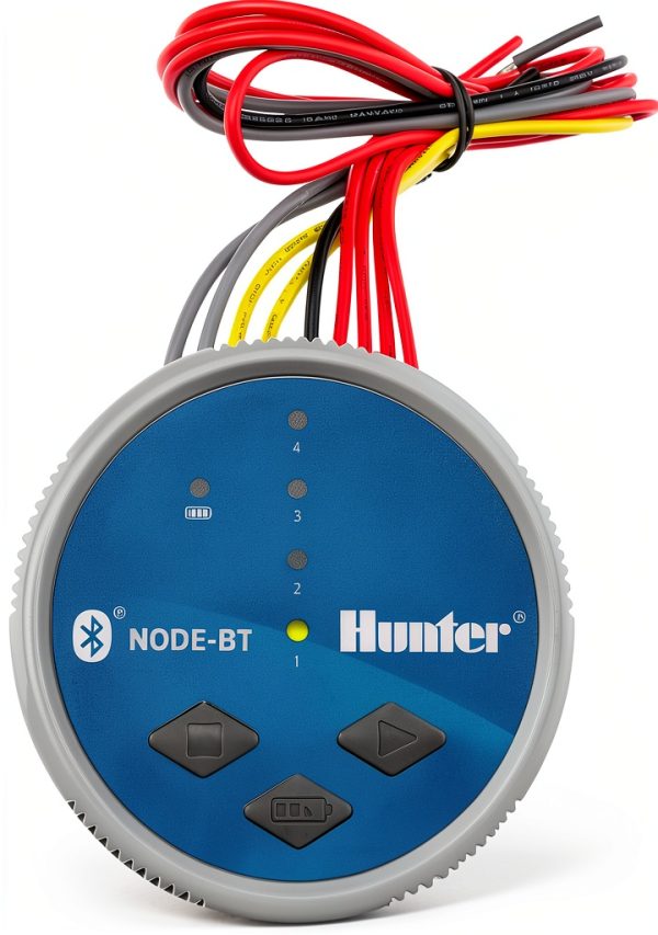 SPW Hunter Node-BT-400 Four Zone Bluetooth Enabled Irrigation Controller 4 Station 9V Timer NODEBT400-0