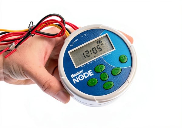 Hunter NODE-200 Battery Operated Sprinkler Timer, 2 Zone Waterproof Irrigation Controller for Valve Boxes, Easy Programming (Solenoid Not Included)-1