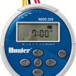 Hunter NODE-200 Battery Operated Sprinkler Timer, 2 Zone Waterproof Irrigation Controller for Valve Boxes, Easy Programming (Solenoid Not Included)-0